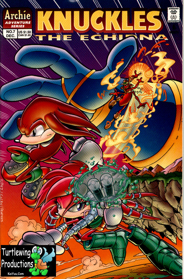 Knuckles - December 1997 Comic cover page